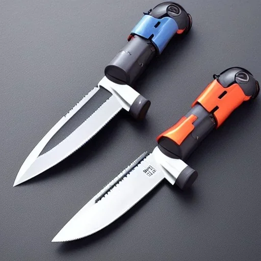 futuristic robot knife