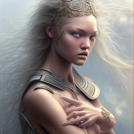 gemma ward, bodybuilder by gerald brom luis royo