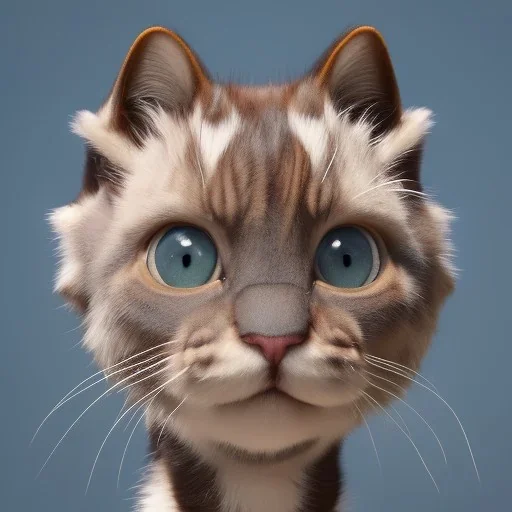 This avatar could have features such as fur, whiskers, and a tail, and might be able to move and express itself through various animations. You might also imagine the avatar with different colors or patterns on its fur, such as blue.