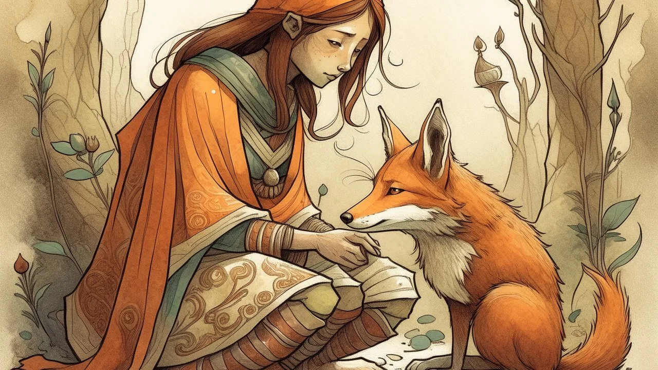 After finding an ancient amulet, a woman discovers that she can take the form of a fox.