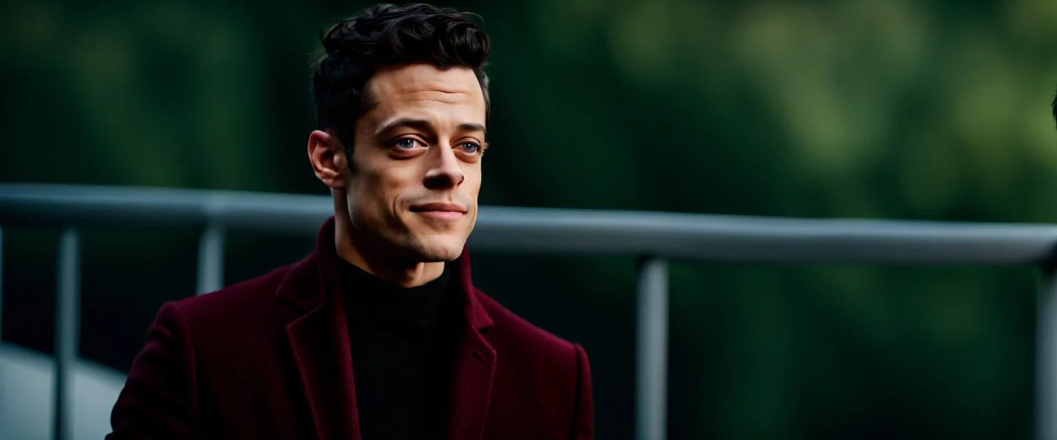 BREAKING NEWS: Rami Malek casted to play Sam Altman, recently ousted CEO in new HBO adaption “Fighting for AGI — The OpenAI Drama”, imperfection, natural lighting, cinematic, Fuji Film, Anamorphic lens, 2040s, deep depth of field,