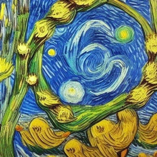 duck van gogh