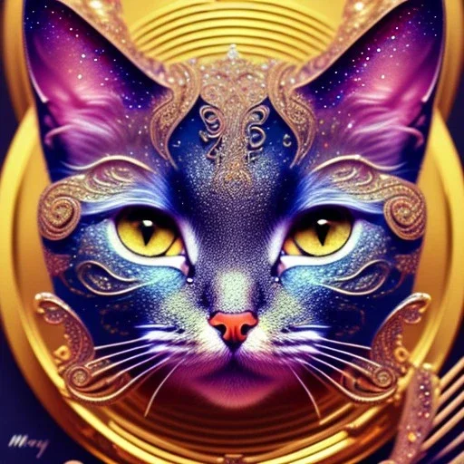 3d cute cats, beautiful rich, detailed yin and yang symbol, shiny, intricate, gorgeous, ultrafine detail, hyperrealism, trending , sharp focus, intricate details, highly detailed, glowing, glitter, complementary colours