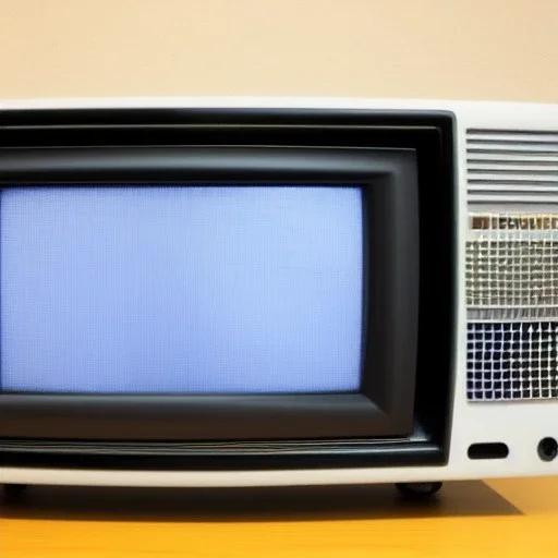 a CRT television screen