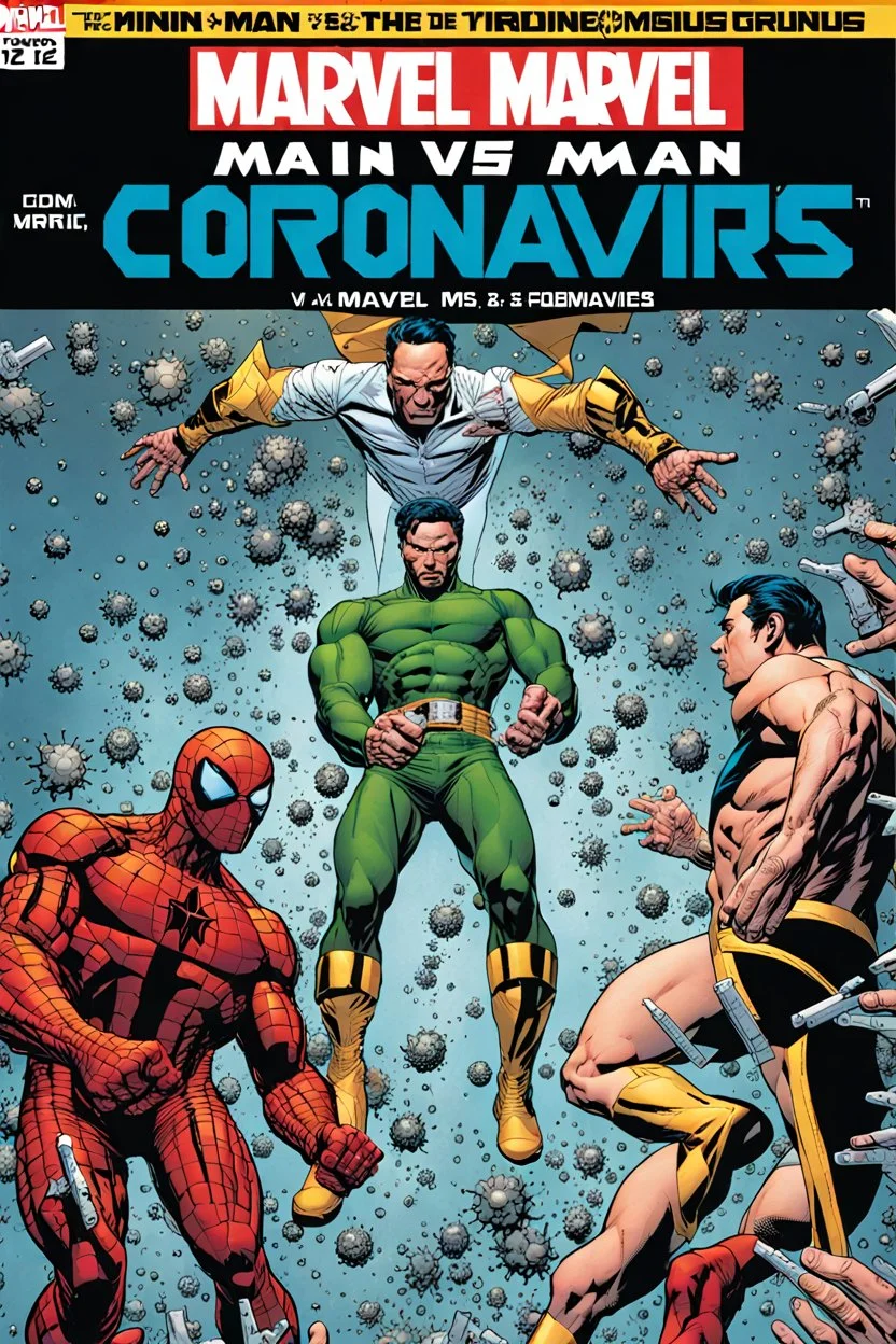 Coronavirus-man, Marvel, issue 12: Coronavirus-man vs. Vaccine-man 💉