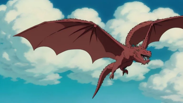 dragon in a big cloud