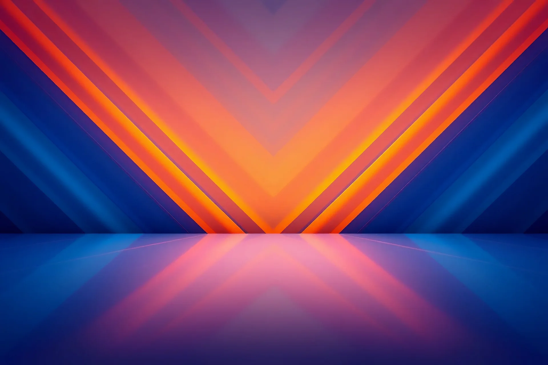 Beautiful, impressive and special background with a blue and orange color theme and angles