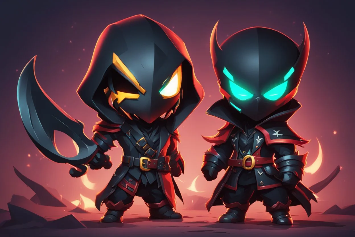 Chibi pyke venom in 8k solo leveling shadow artstyle, in the style of fairy academia, pirate them, mask, close picture, neon lights, intricate details, highly detailed, high details, detailed portrait, masterpiece,ultra detailed, ultra quality