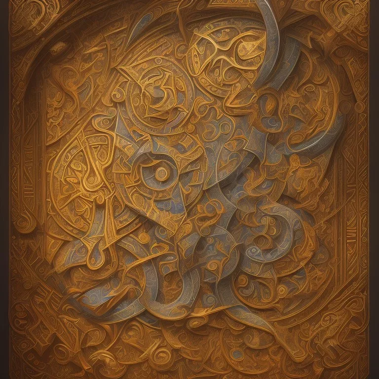 Book of Kells Chi Rho page, a highly detailed illustration, realistic render, 8 k, micro detail, intricate, elegant, centered, digital painting, Artstation, smooth, sharp focus, illustration, artgerm