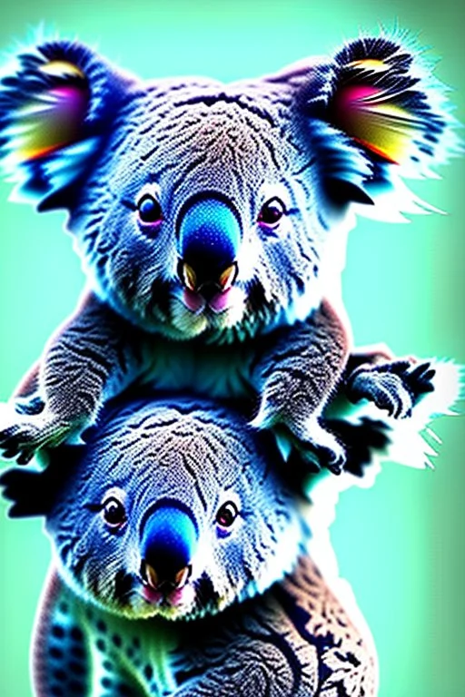 Koalas with huge fangs, living in the spirit realm