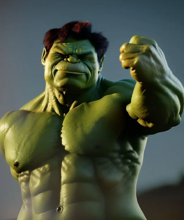 Baby hulk, full body, bokeh