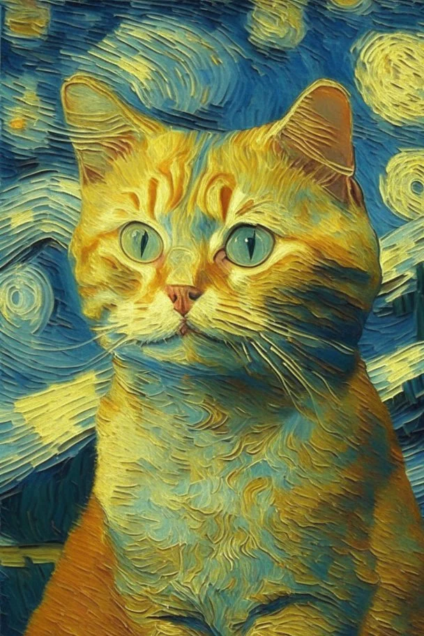 Porträt einer Katze von Van Gogh