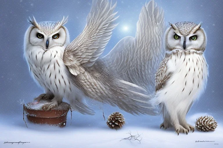 snow winged OWL