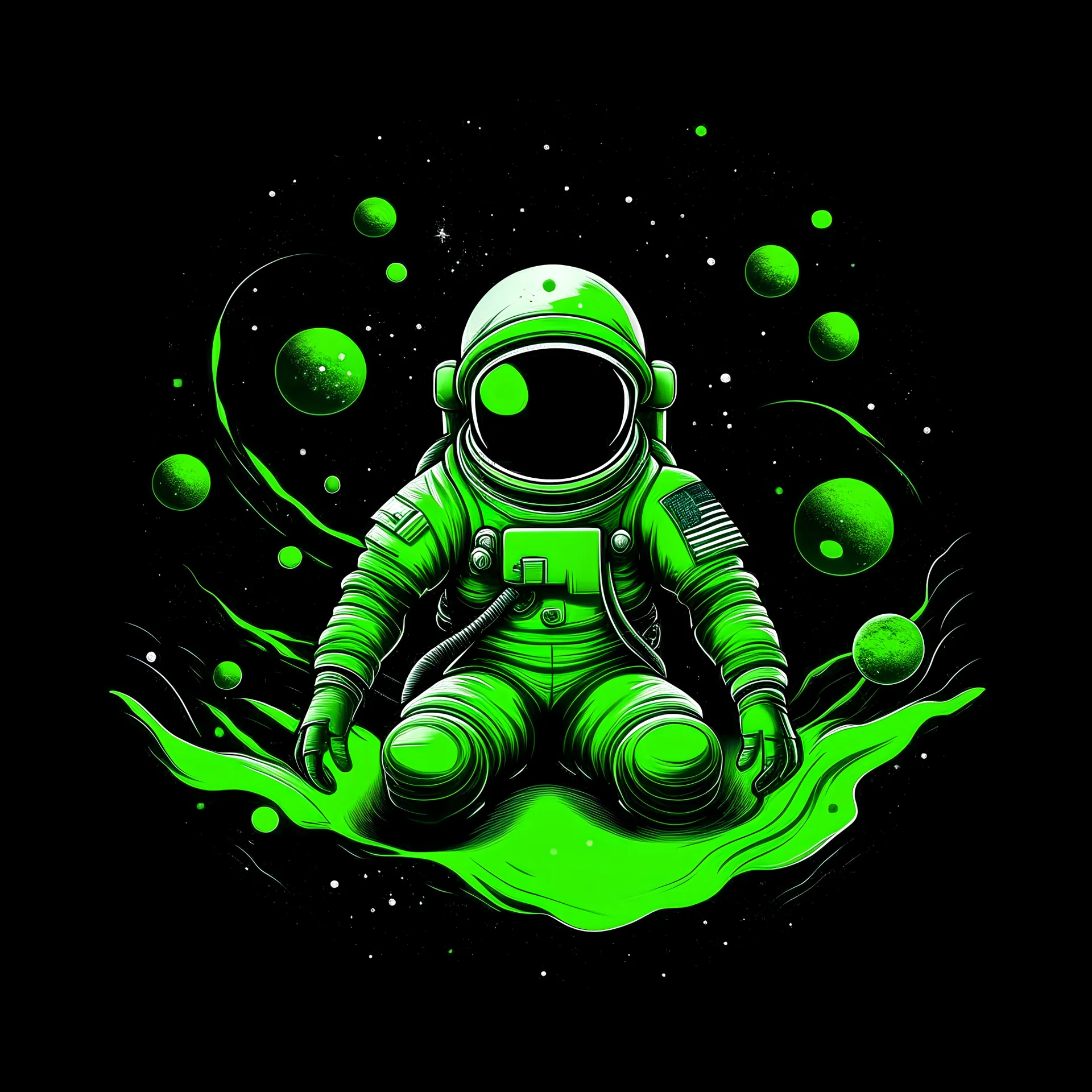 green outer space clean