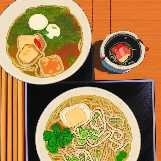 ramen with beer drink