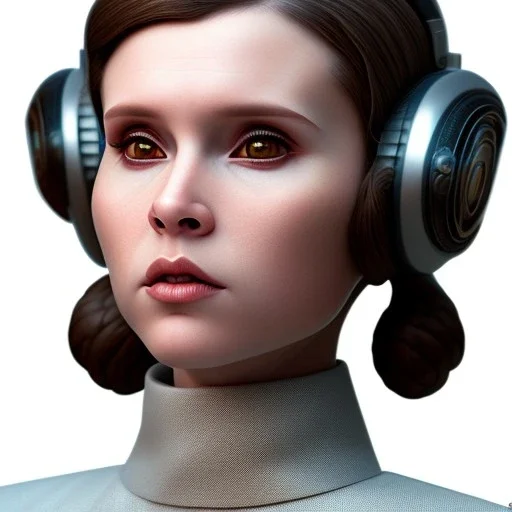 Princess leia, dramatic, dramatic lighting, pixar style, volumetric lighting, hyperrealism, 8k, high quality, photorealistic, lot of details