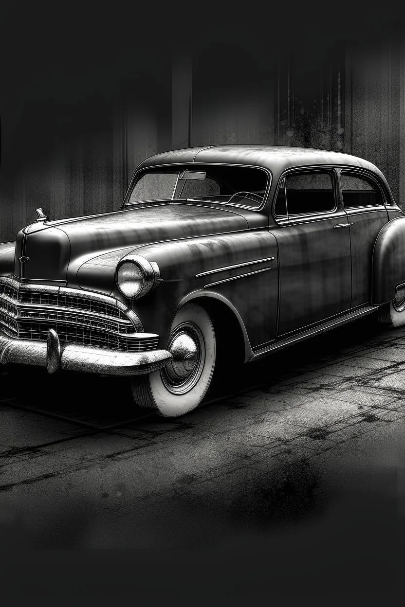 An old classic car 1900 a full side view , Hyper Realistic Aerial Grungy Dark-Grey Brush strokes on a dark rustic background with charcoals