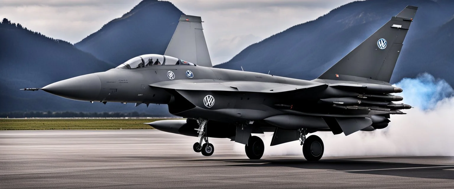 a military fighter jet designed by volkswagen \