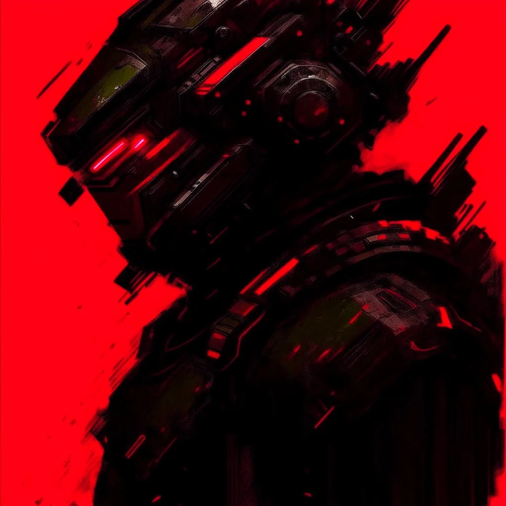 Greek Spartan with dark armour, plumed helmet, muted colors, black, white, red, glitch art, digital collage, HUD, futuristic, by Benedick Bana