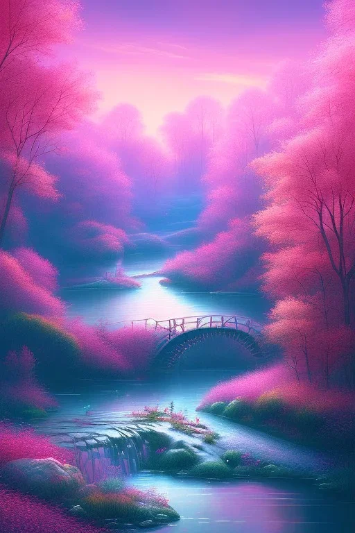 Pink river