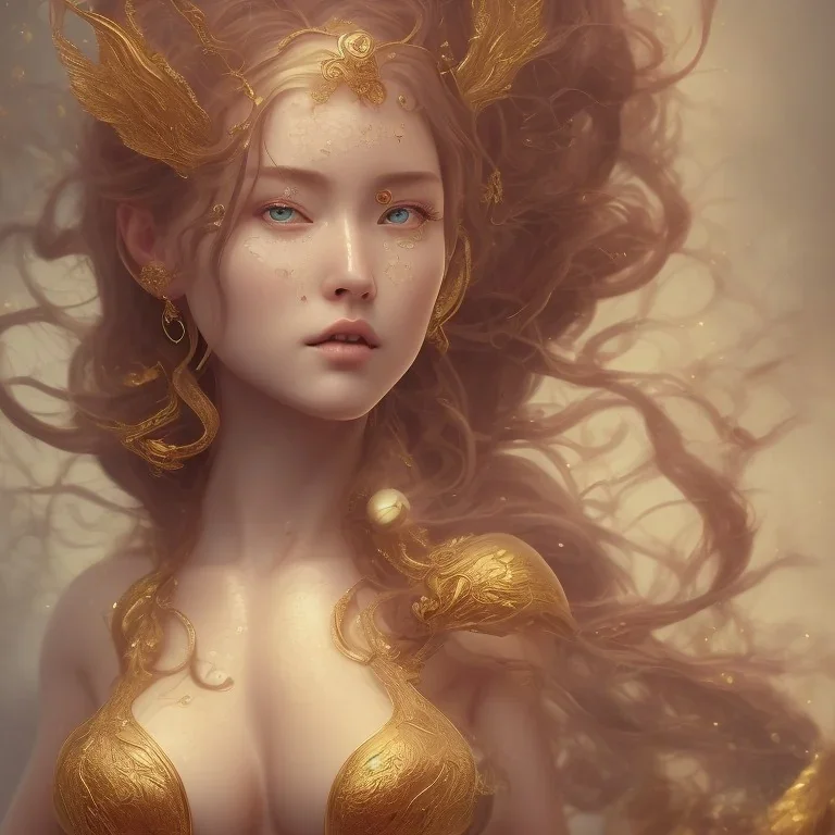 a wonderfull japanese, big boobs, ultradetailed fine art photo of a weet mermaid portrait, 5 0 mm lens, golden ratio composition, detailed face, studio photography, very detailed,masterpiece, artstation, 8 k, highly coherent