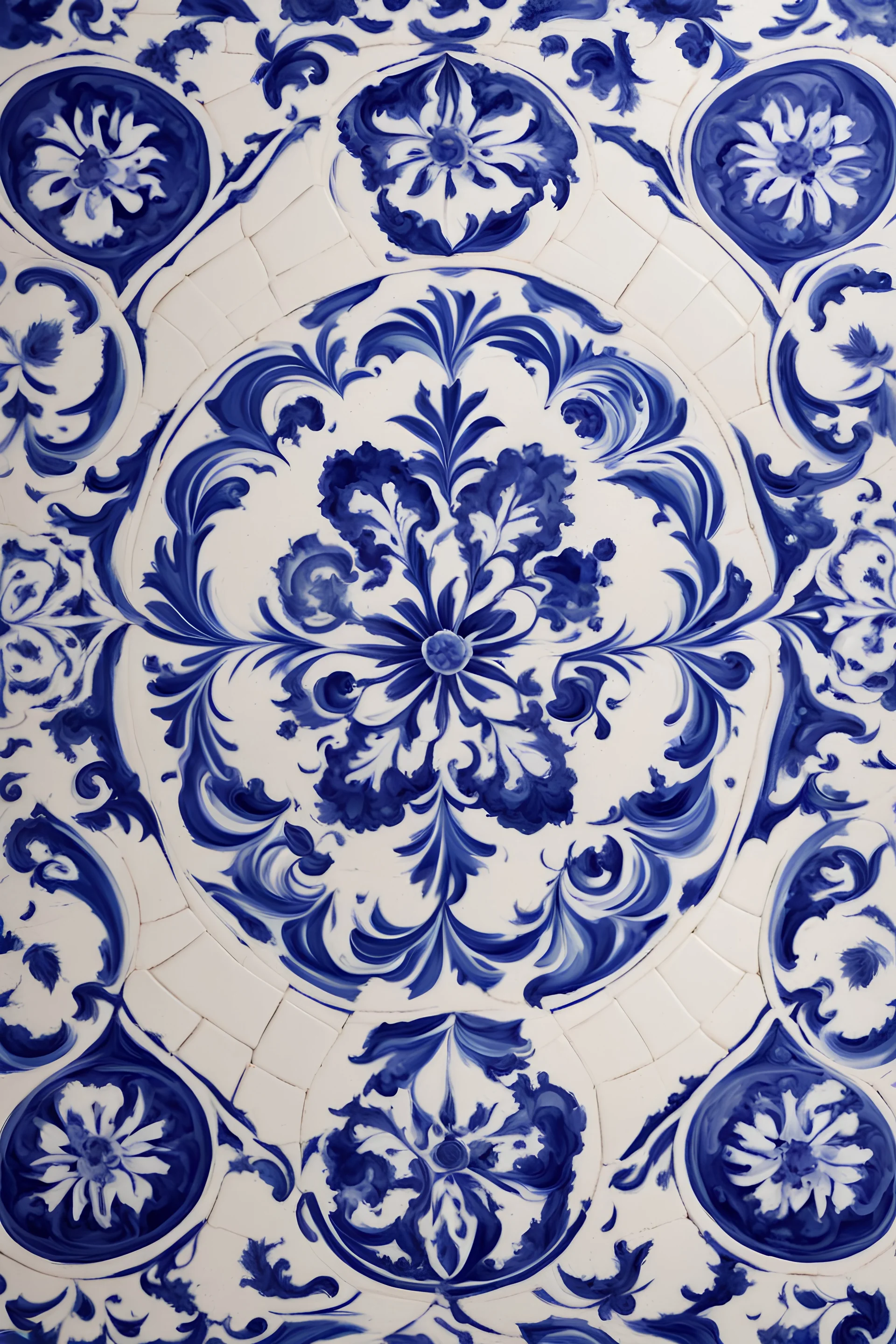 portugues azulejo tile, cosmic, blue and white