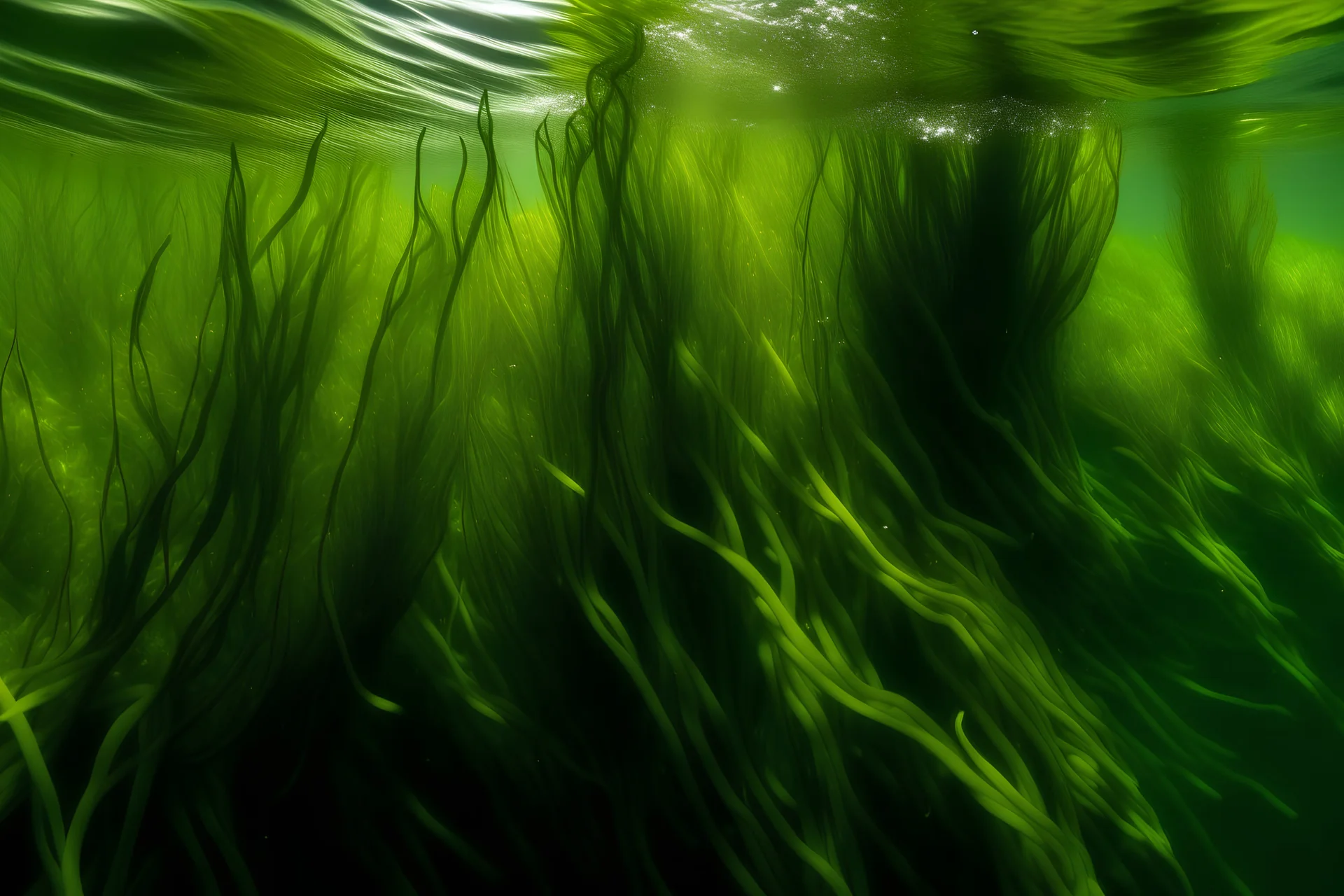 background kelp , underwater