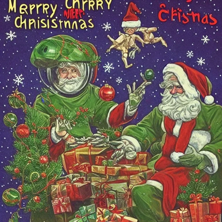 merry christmas and extra terrestre