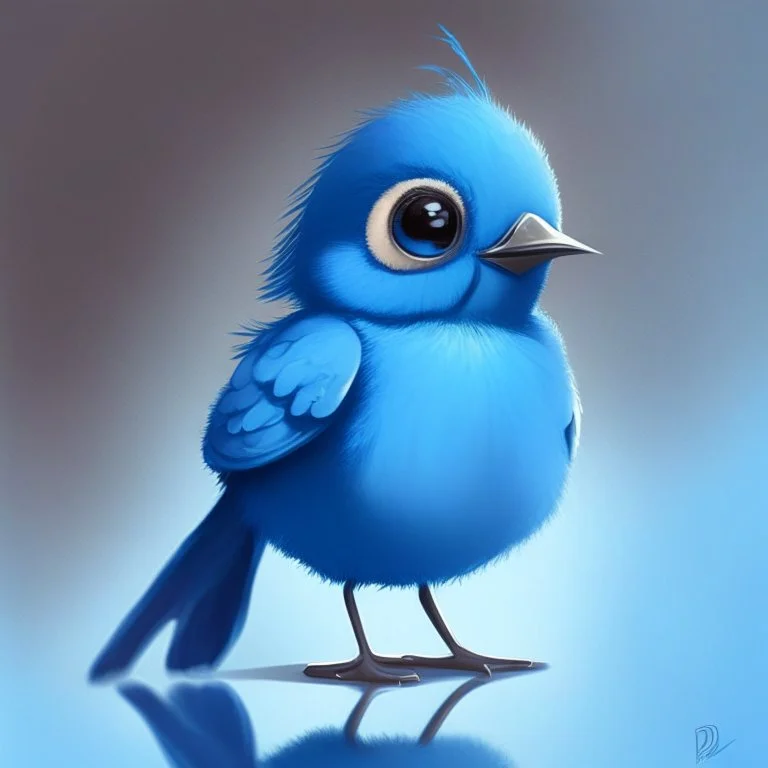 A cute blue bird, avatar