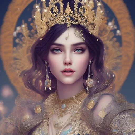 wonderful princess of fractals, hyper detailed, background intricate and detailed, ornate 8 k gorgeous intricate detailed, octane render