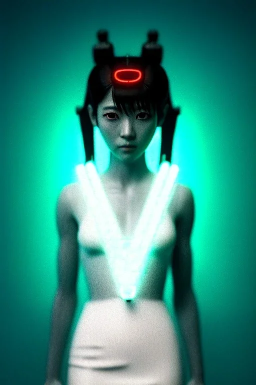 Photo Studio portrait, Asian woman samurai, yakuza body tattoos :: symmetry photography, cyberpunk style :: latex dress, japanese traditional ornaments, red, white, black, led wires, glow eyes, cinematic, Ultra realistic, dark scene, soft color, highly detailed, unreal engine 5, RTX, ultra detail, 3d, finely drawn, high definition.