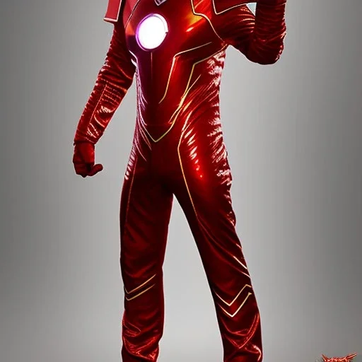 Cosmic super hero, Red costume,8k HD image,