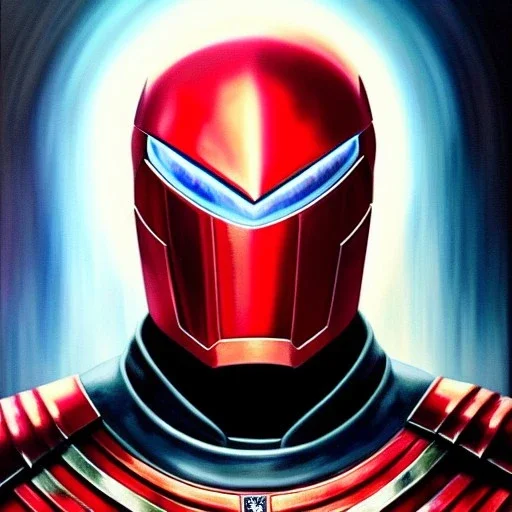 ultra detailed fullbody Portrait in oil on canvas of Magneto wearing Red metal Armor , extremely detailed digital painting, extremely detailed face,crystal clear Big Glowing eyes, mystical colors , perfectly centered image, perfect composition, rim light, beautiful lighting, 8k, stunning scene,extremely sharp detail, finely tuned detail, ultra high definition raytracing, in the style of robert e howard and pablo oliveira and Ken Kelley and Ohrai Noriyoshi and Simon Bisley and tom