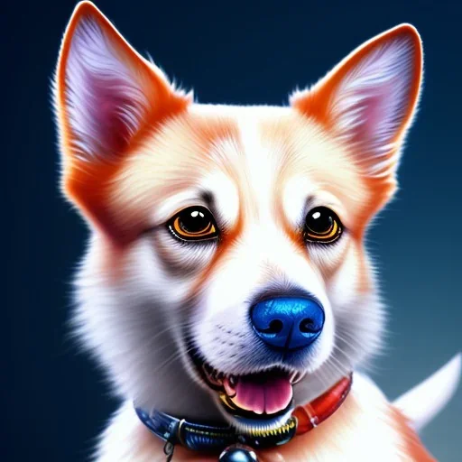 super cute dog exceptionally high detail deep colors