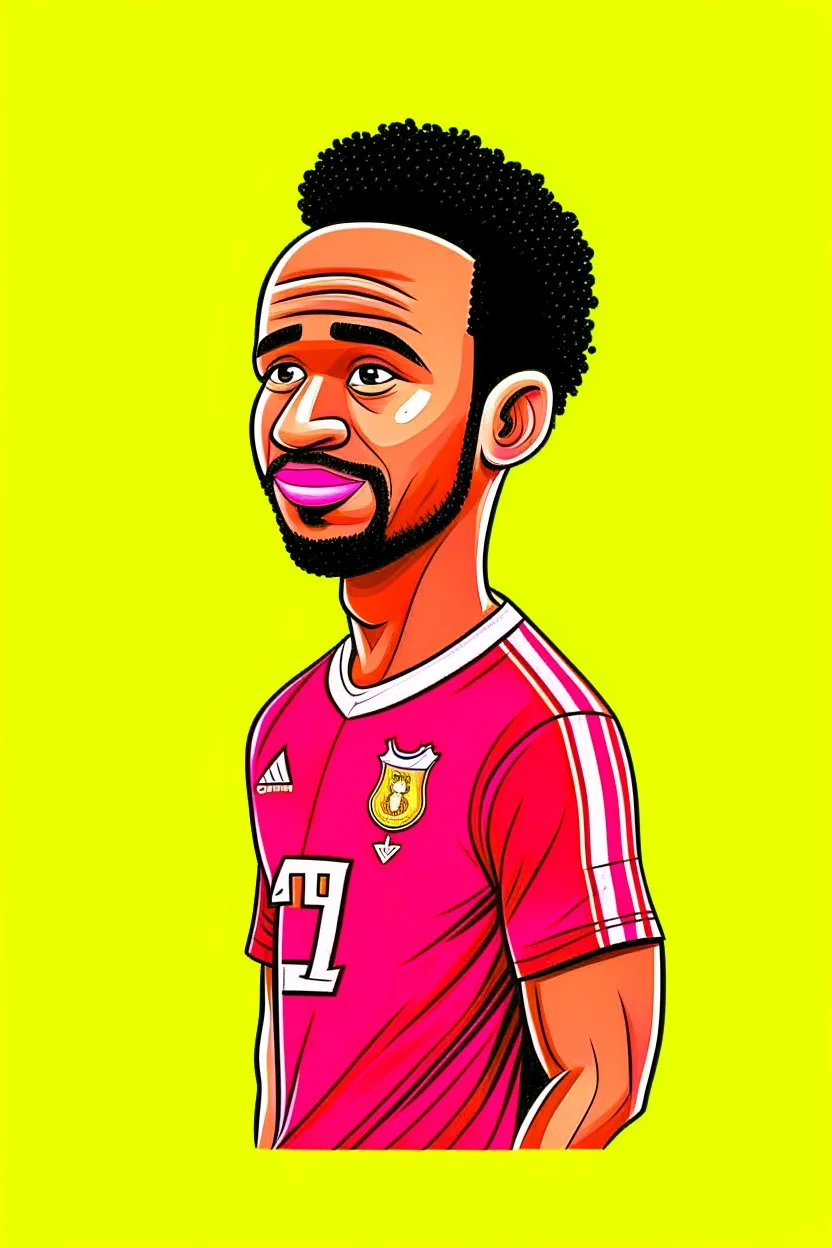 Mohamed Salah Egyptian soccer player, cartoon 2d