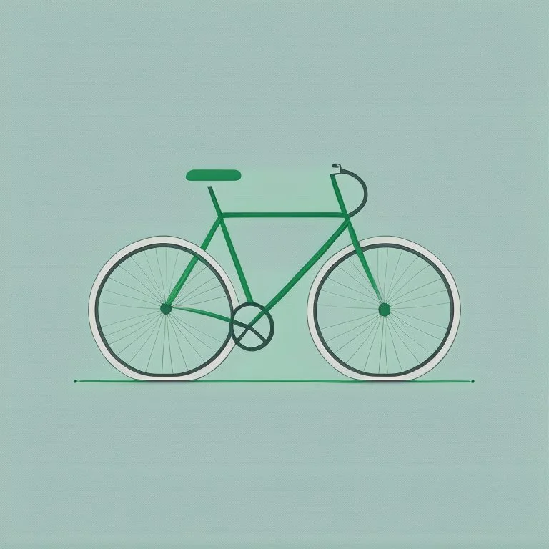 minimalistic bicycle illustration