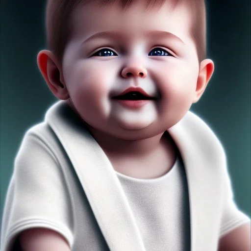 a human baby, photo realistic