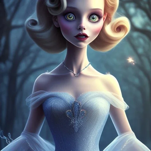 tim burton style cinderella