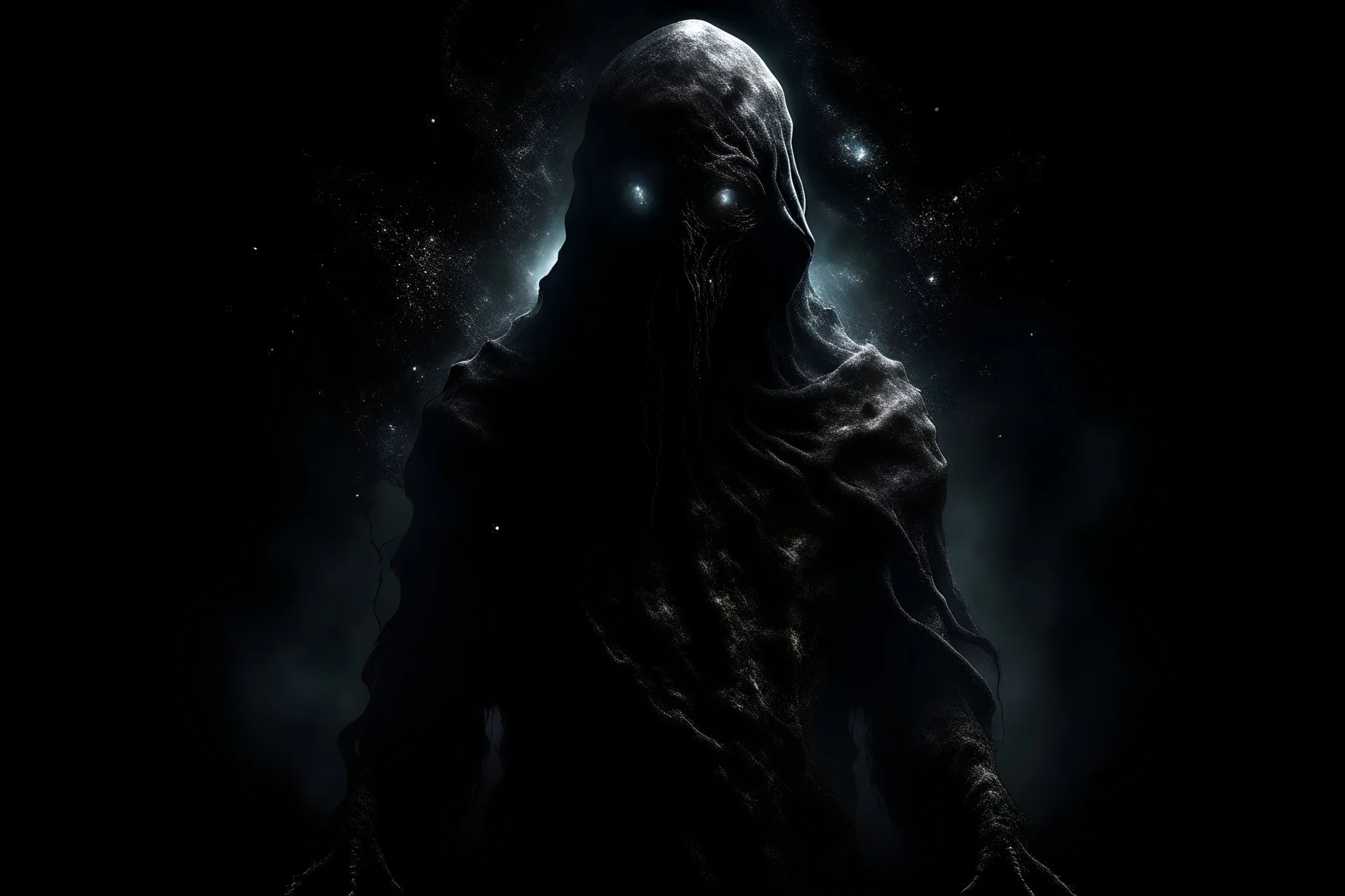 Una entidad de otra dimensión, hecho de materia oscura y cubierto de sombras del más allá.