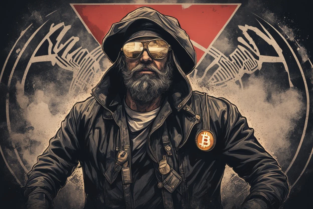 freedom fighter crypto degen bitcoin anarchist rising up