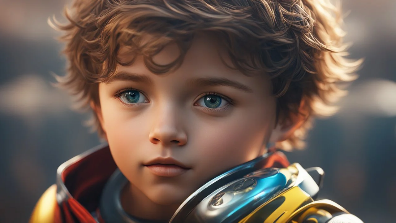 little boy, head and upper body, perfect eyes, sports equipment, exquisite composition, beautiful detailed intricate insanely detailed octane render trending on artstation, 8k artistic photography, photorealistic concept art, soft natural volumetric cinematic perfect light, chiaroscuro, award-winning photograph, masterpiece, raphael, caravaggio, greg rutkowski, beeple, beksinsk