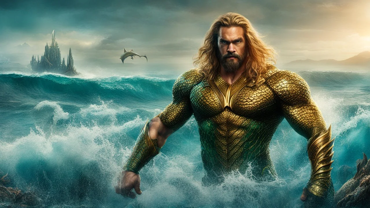 hyperrealistic 4k, seas from the movie aquaman, a lot of plots, and creature, sea animal