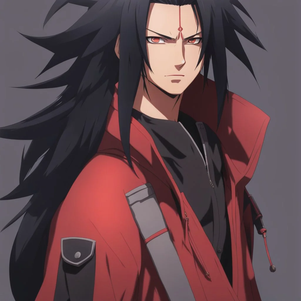 A Young Madara but he is wearing street wear, he has normal eyes, HD