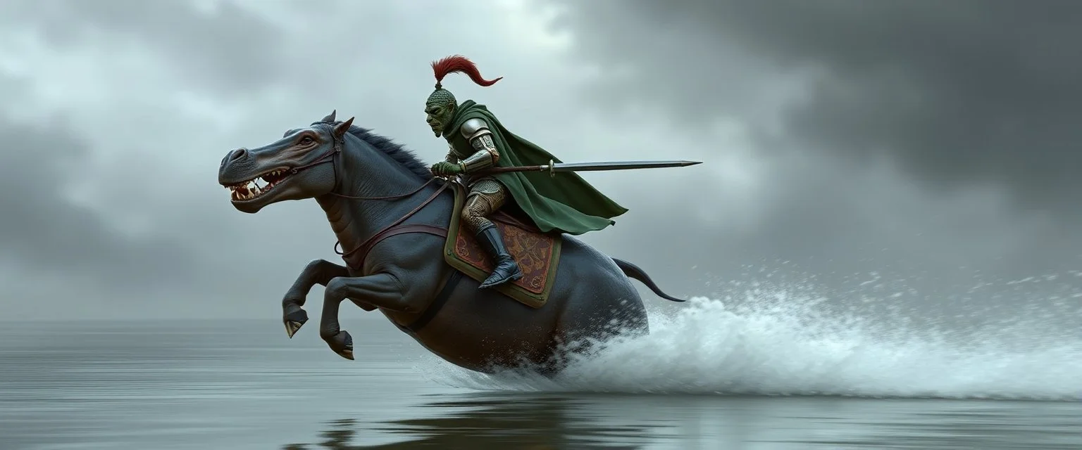 fast horse hippo with gremlin knight rider