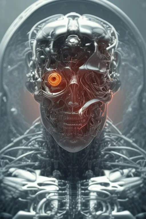 future, cyborg ,head , terminator, brain, men