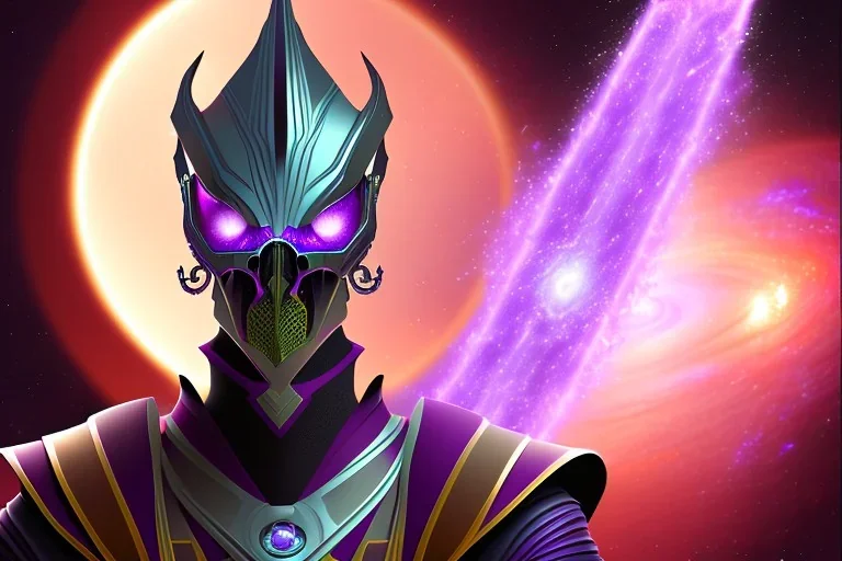 mysterious purple galaxy super villain that has taken over the universe