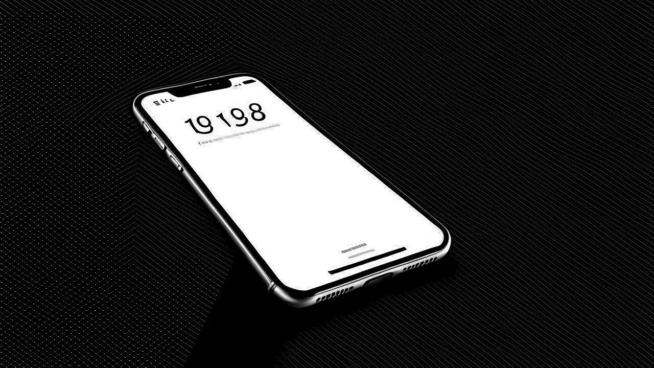 3 vertical layered smartphone mockups, white, left side perspective, dark ambience