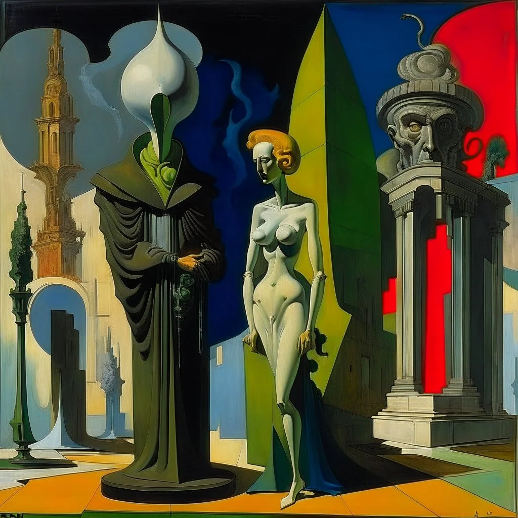 oil painting, Giorgio de Chirico