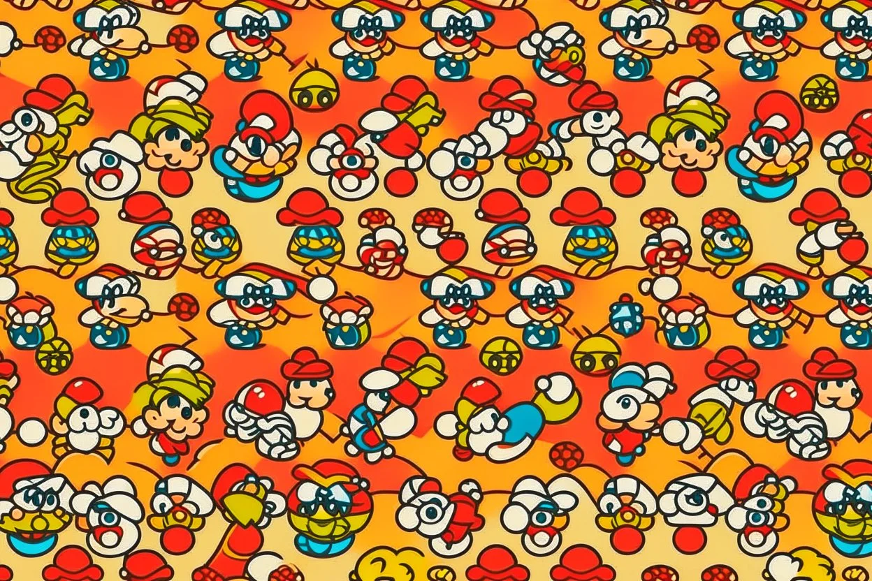 SUPER MARIO theme PATTERN