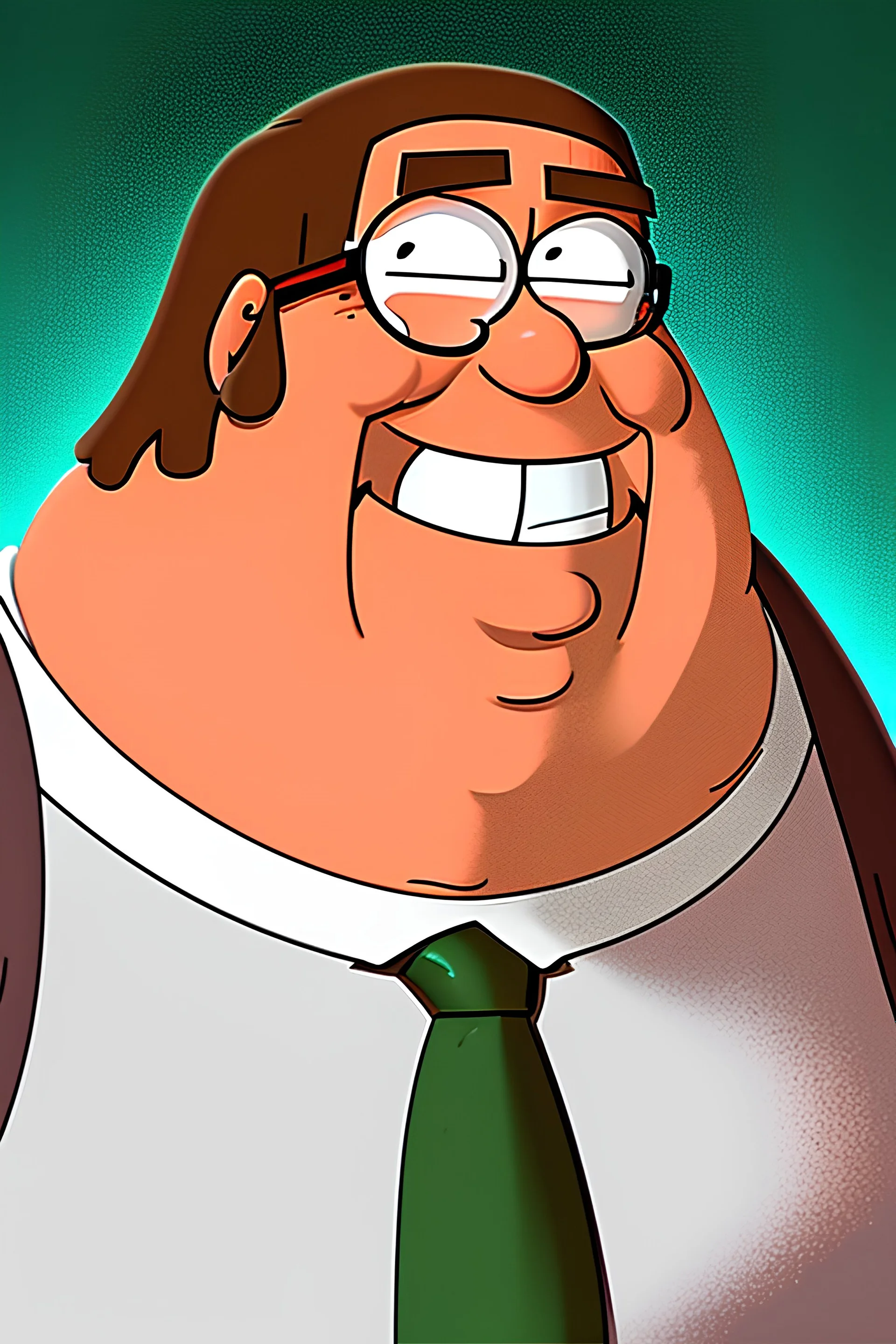 peter griffin portrait laughing